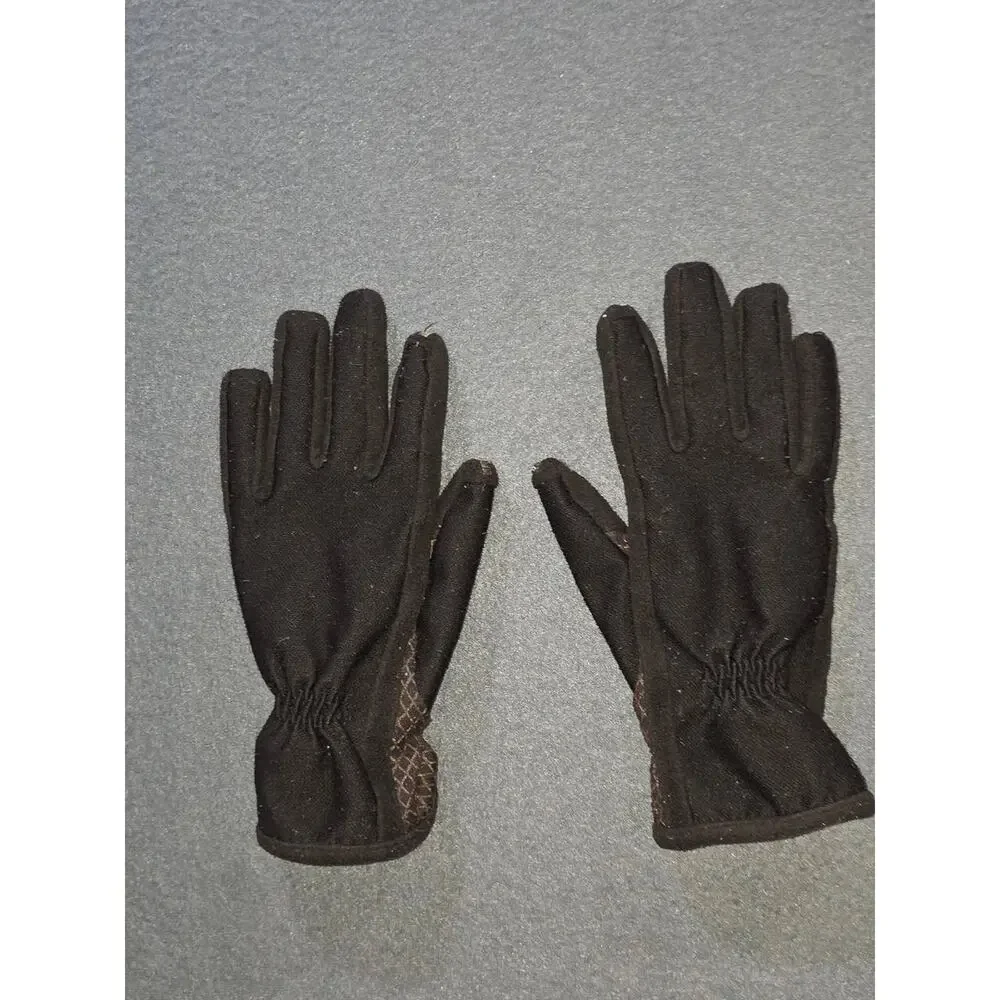 Glabse black fabric gloves A010143